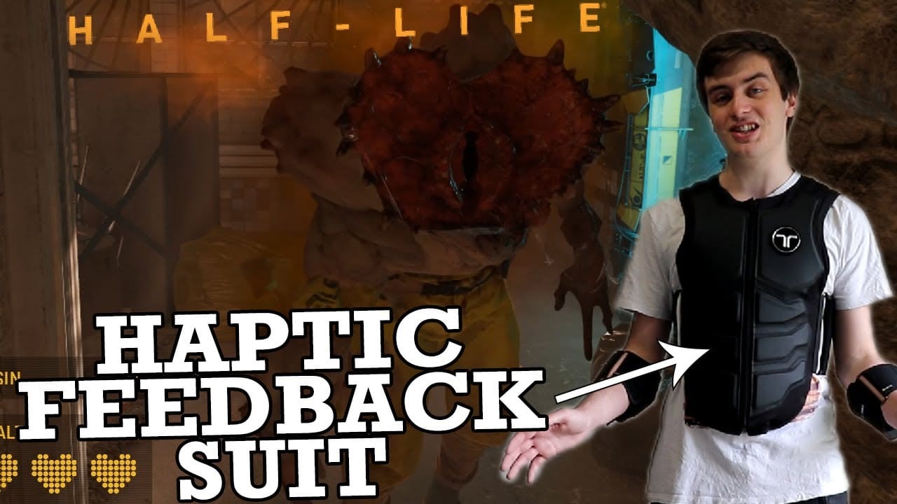 Getting Eaten by a Head-Crab with a Haptic Feedback Suit - Half Life Alyx bHaptics Mod