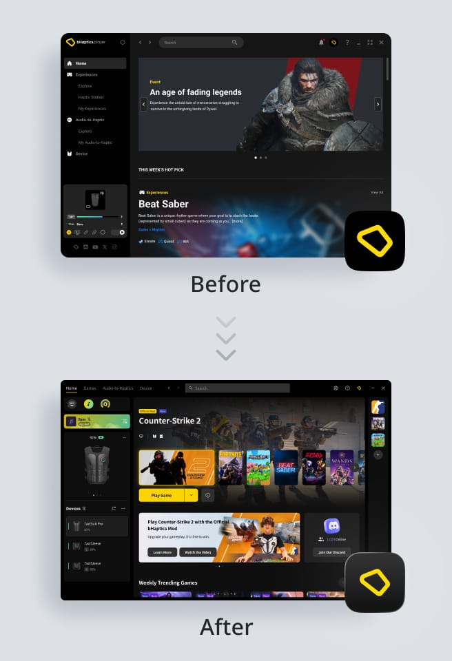Improved Usability
